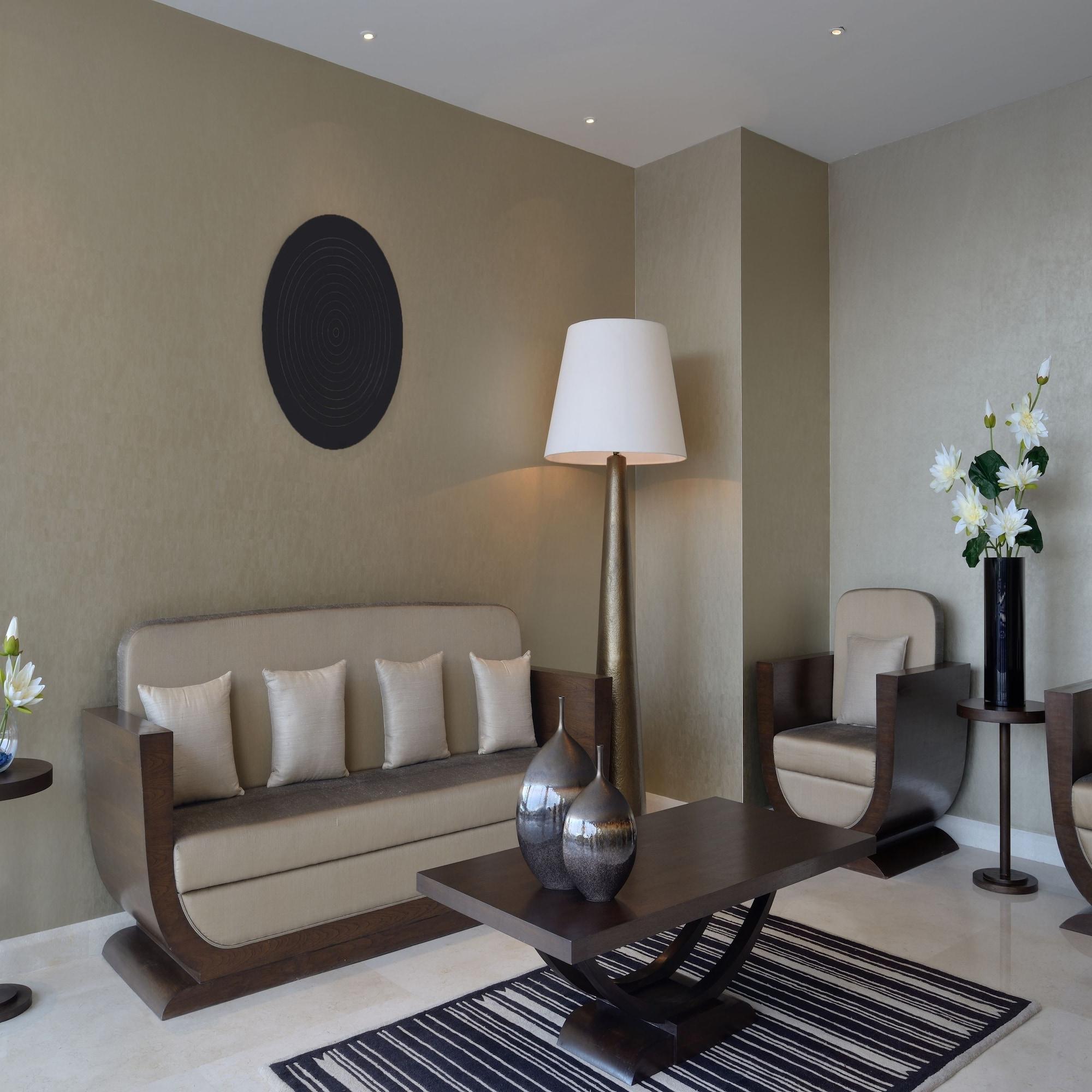 Marasa Sarovar Premiere Tirupati Bagian luar foto A 3D rendering of a living room