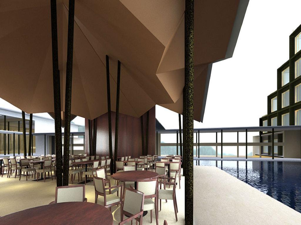 Marasa Sarovar Premiere Tirupati Bagian luar foto The interior of the restaurant